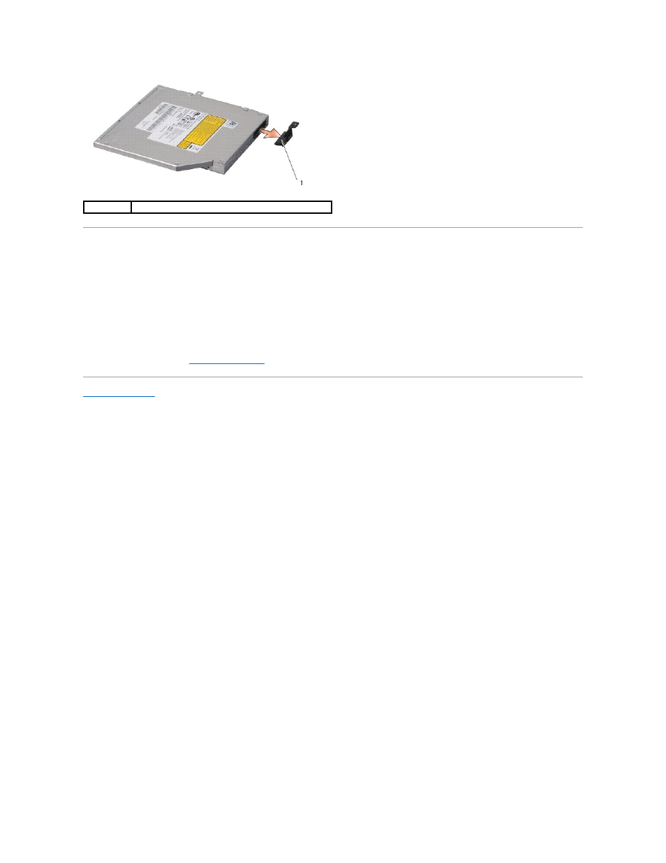 Replacing the optical drive | Dell Studio XPS 1645 (Late 2009) User Manual | Page 36 / 47