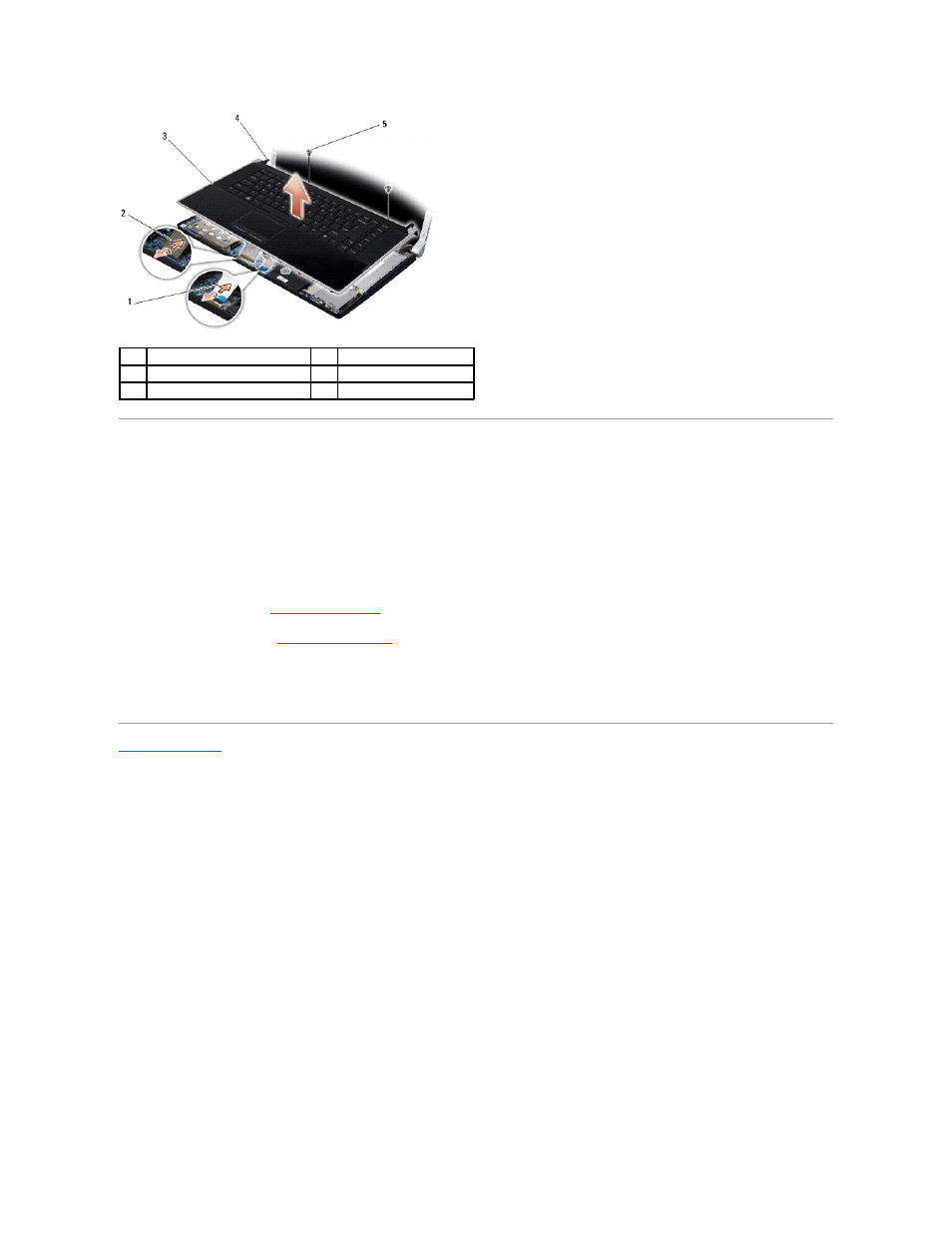 Replacing the palm rest | Dell Studio XPS 1645 (Late 2009) User Manual | Page 38 / 47