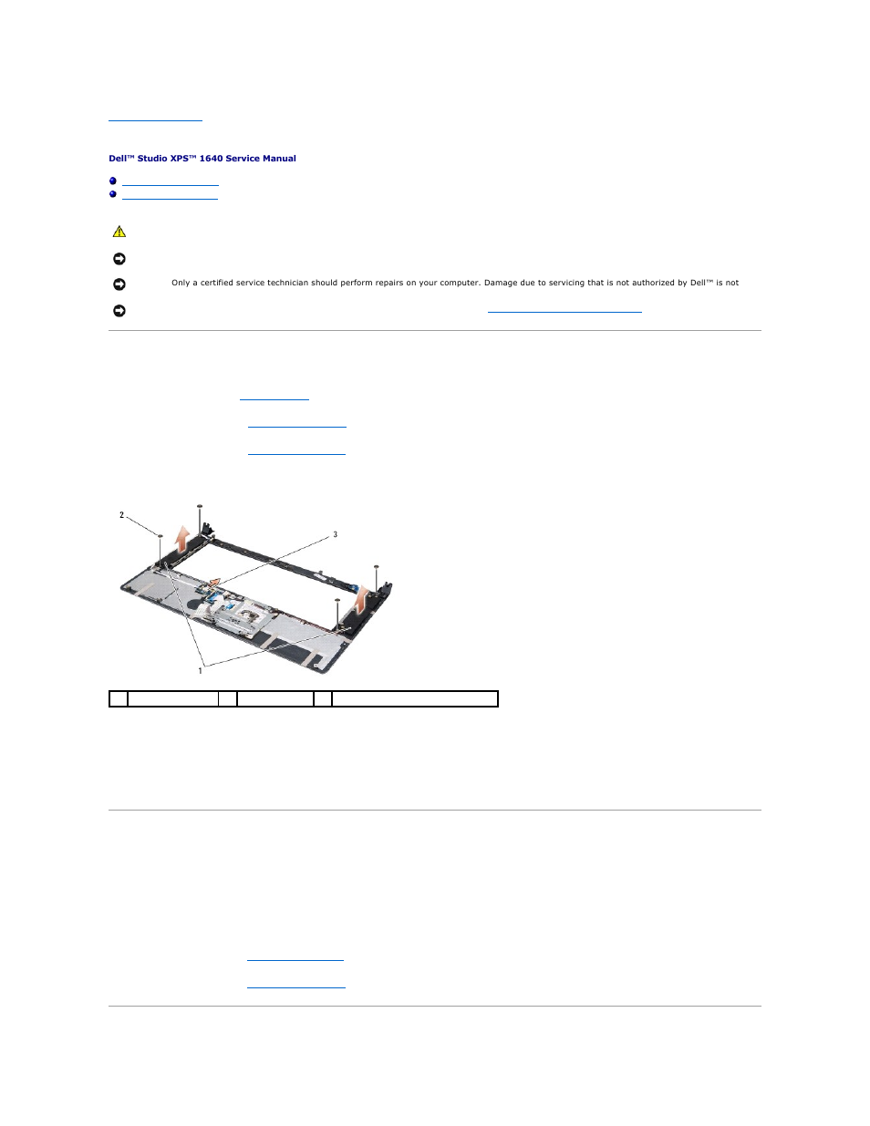 Speakers, Removing the speakers, Replacing the speakers | Dell Studio XPS 1645 (Late 2009) User Manual | Page 40 / 47