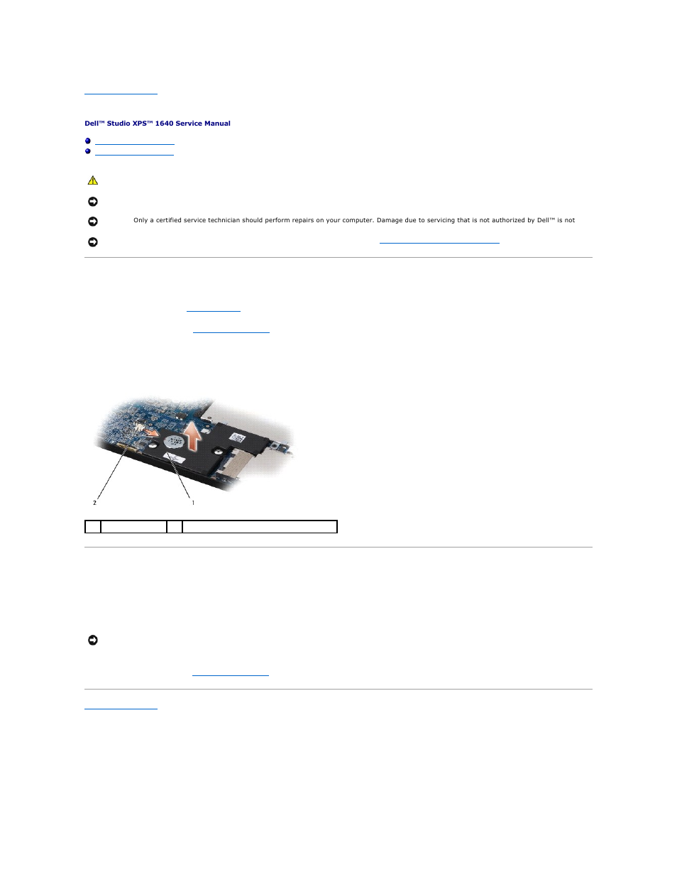 Subwoofer, Removing the subwoofer, Replacing the subwoofer | Dell Studio XPS 1645 (Late 2009) User Manual | Page 42 / 47