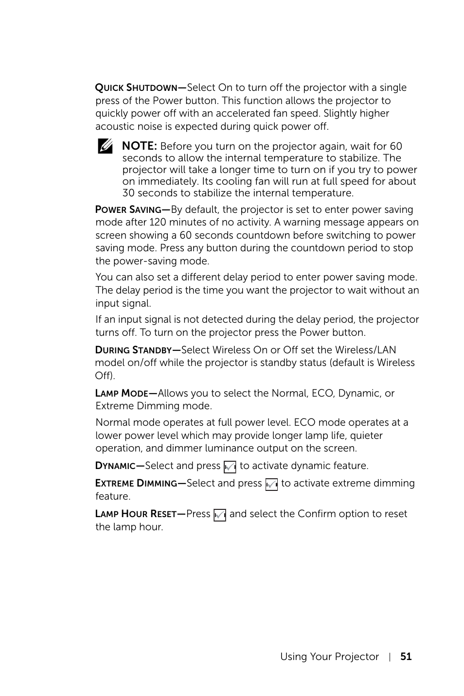 Dell S520 Projector User Manual | Page 51 / 130