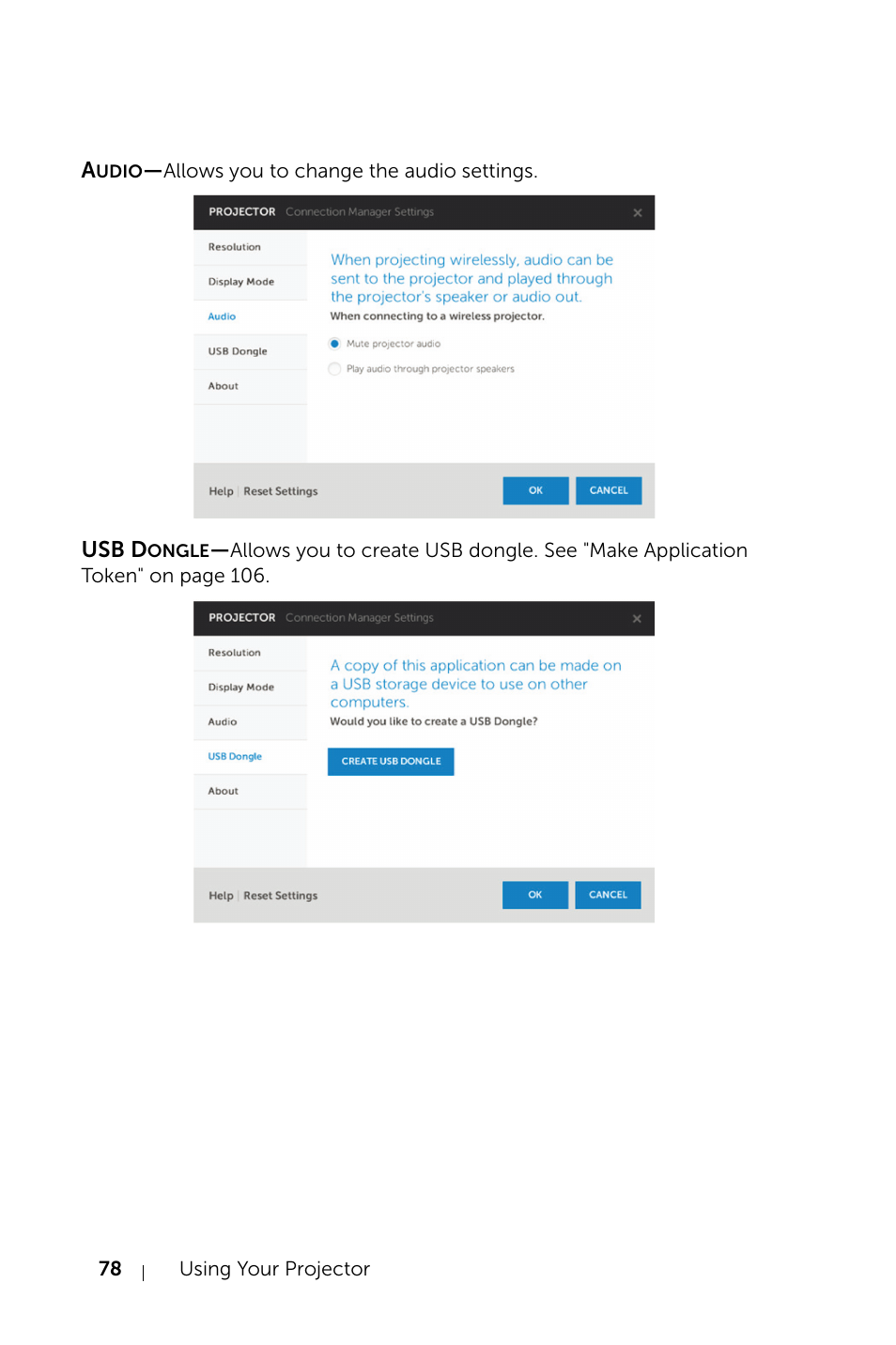 Dell S520 Projector User Manual | Page 78 / 130