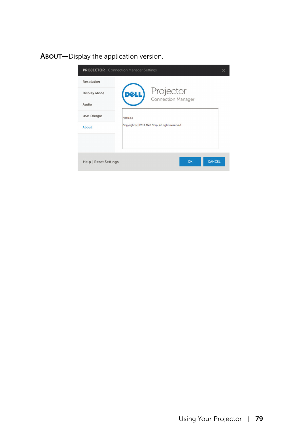 Dell S520 Projector User Manual | Page 79 / 130