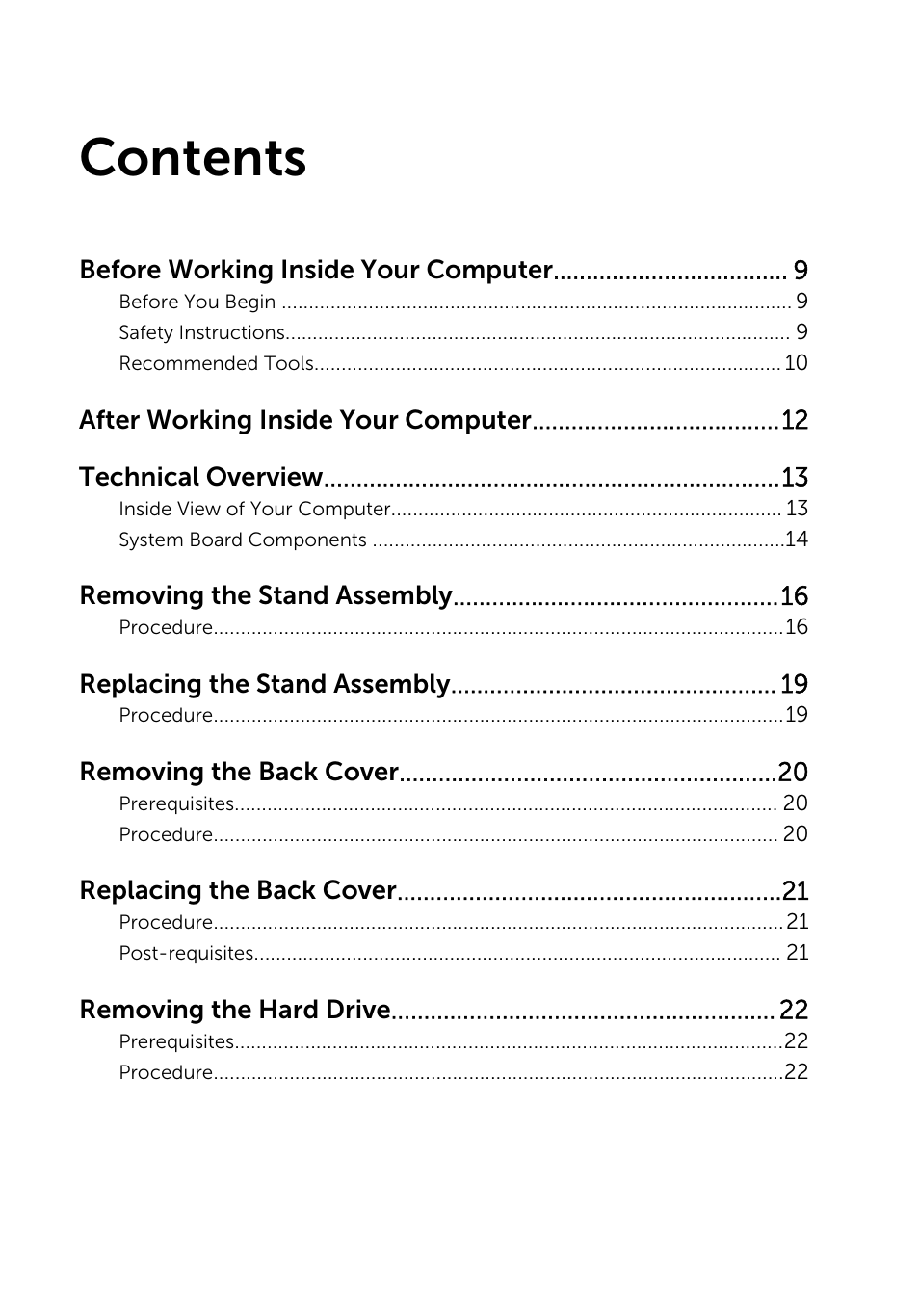 Dell Inspiron 20 (3048, Early 2014) User Manual | Page 3 / 85