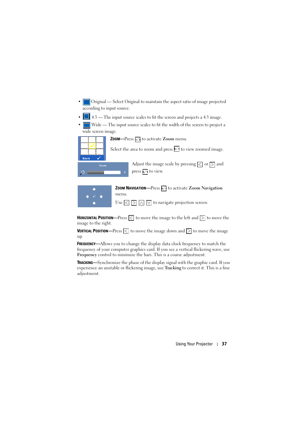 Dell S300 Projector User Manual | Page 37 / 81