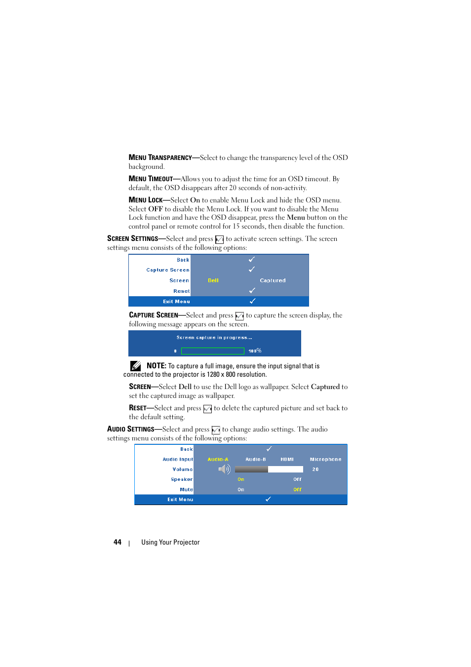 Dell S300 Projector User Manual | Page 44 / 81