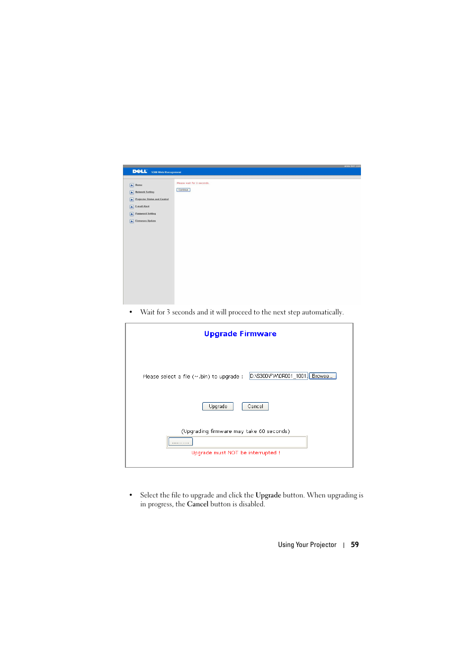 Dell S300 Projector User Manual | Page 59 / 81