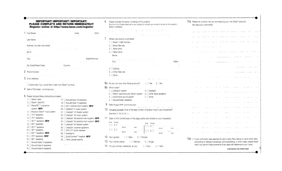 Bose 151 User Manual | Page 14 / 17