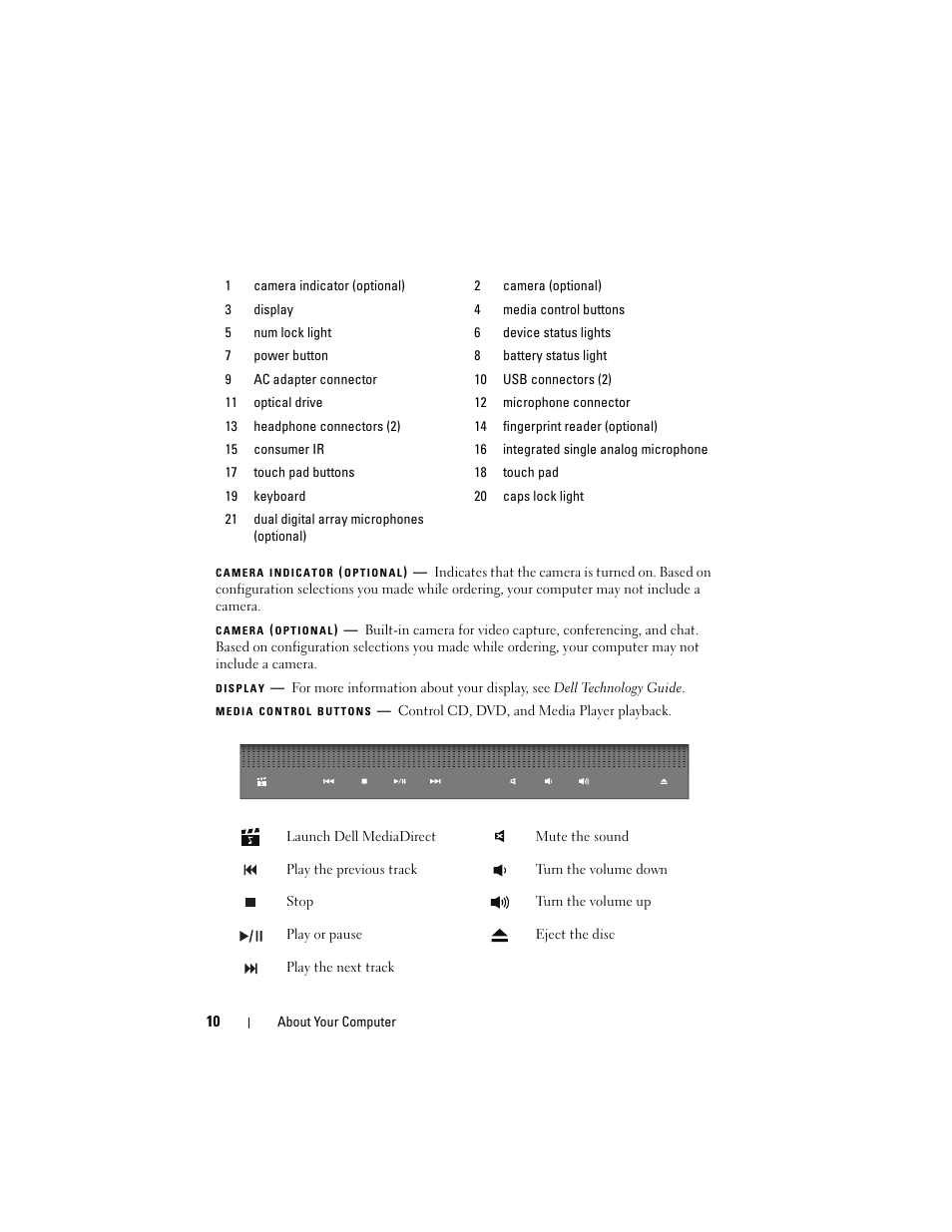 Dell Studio 1735 (Mid 2008) User Manual | Page 10 / 64