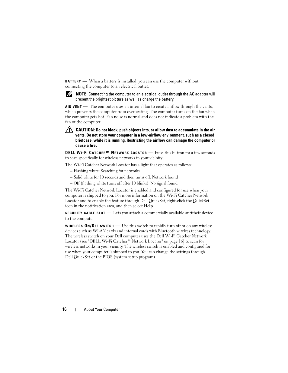 Dell Studio 1735 (Mid 2008) User Manual | Page 16 / 64