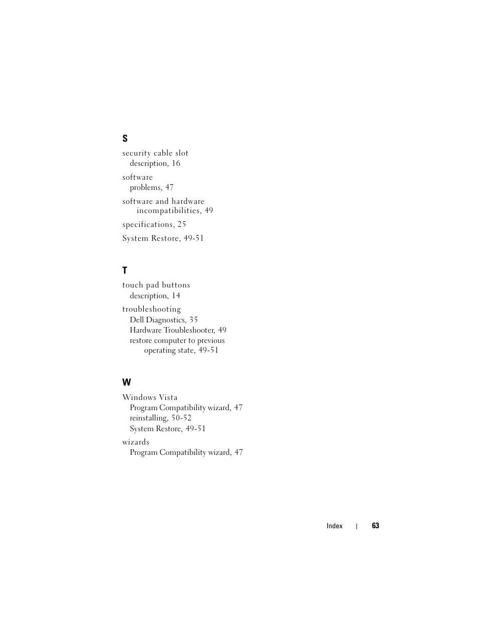 Dell Studio 1735 (Mid 2008) User Manual | Page 63 / 64