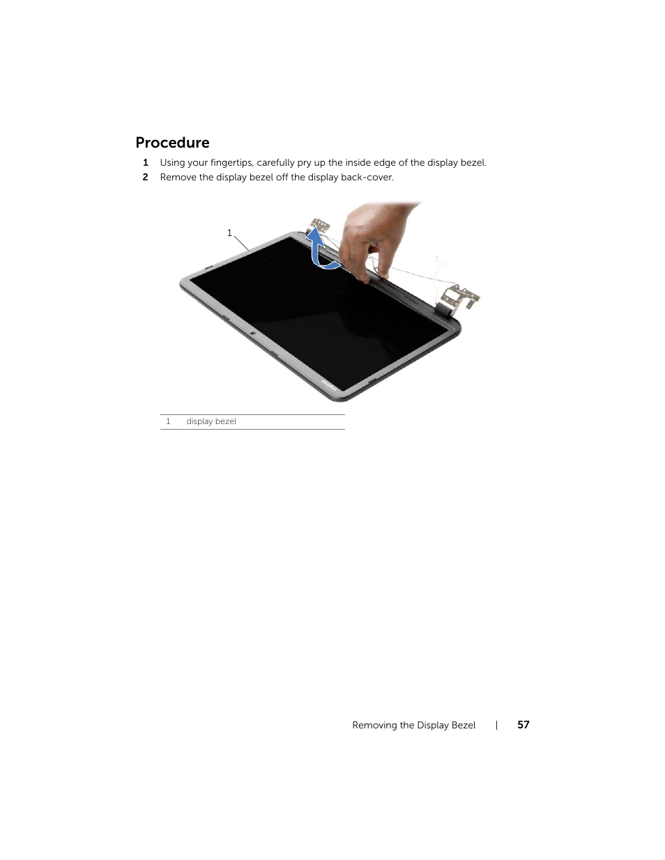 Procedure | Dell Inspiron 17R (5737, Mid 2013) User Manual | Page 57 / 71