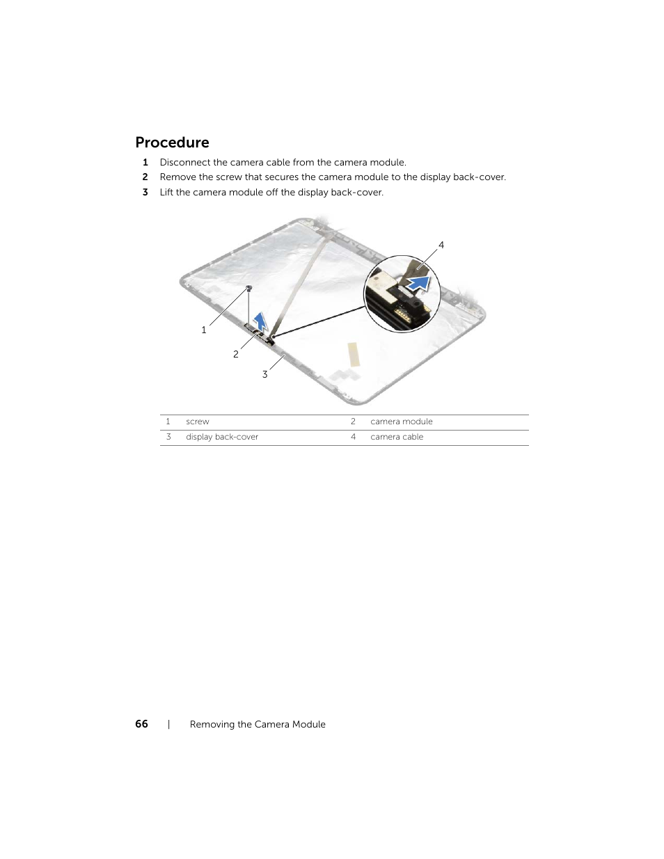 Procedure | Dell Inspiron 17R (5737, Mid 2013) User Manual | Page 66 / 71