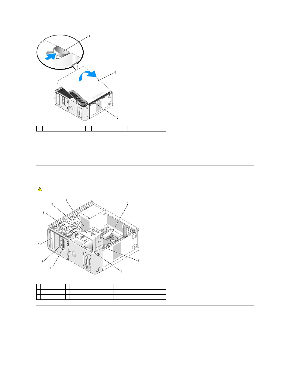 Inside view of your computer, System board components | Dell XPS 410 (Mid 2007) User Manual | Page 14 / 63