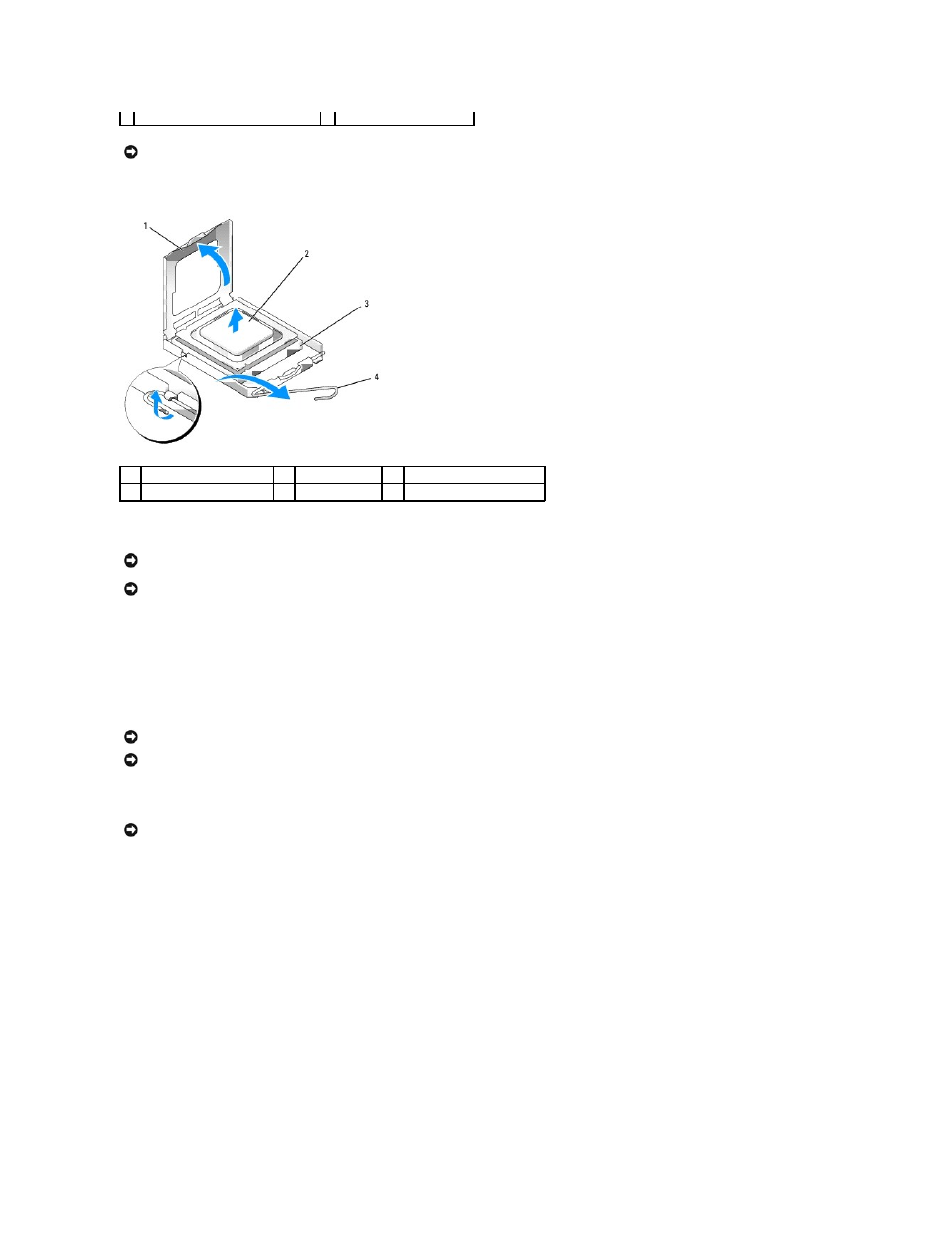 Installing the processor | Dell XPS 410 (Mid 2007) User Manual | Page 40 / 63