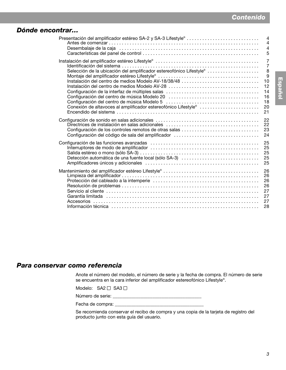 Bose SA-2 User Manual | Page 33 / 88