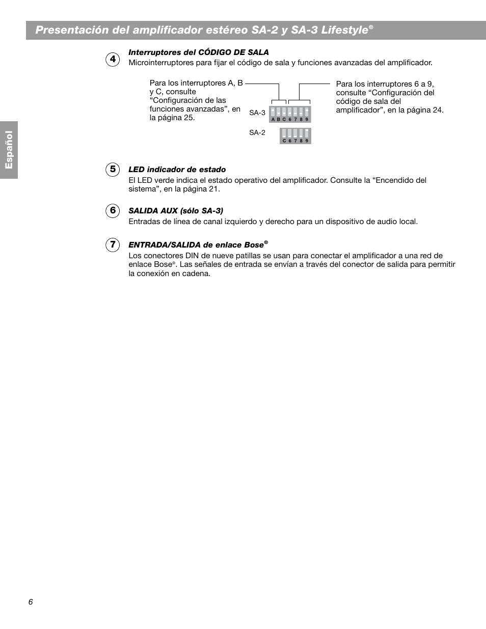 Bose SA-2 User Manual | Page 36 / 88