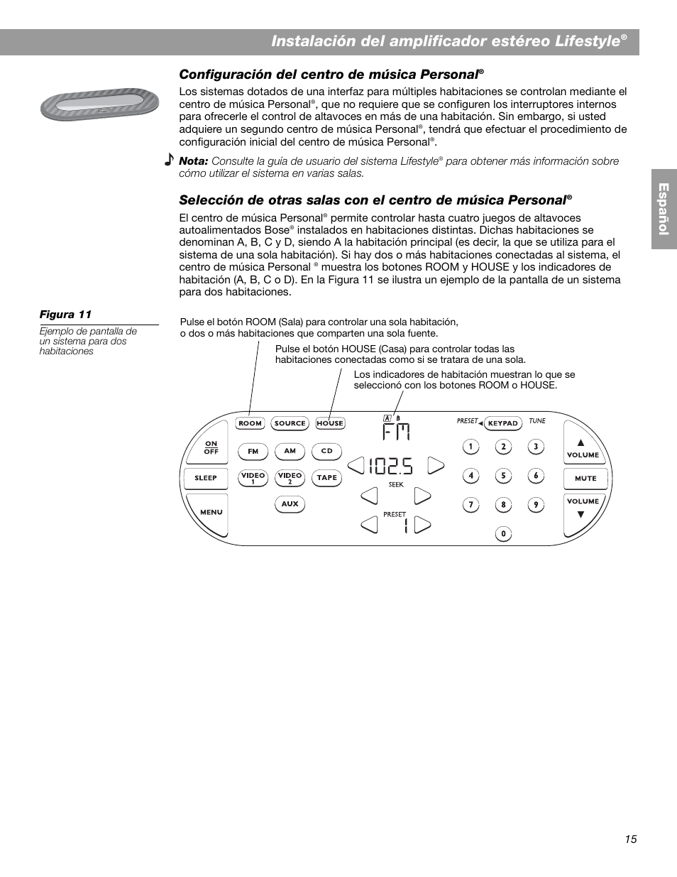 Instalación del amplificador estéreo lifestyle | Bose SA-2 User Manual | Page 45 / 88