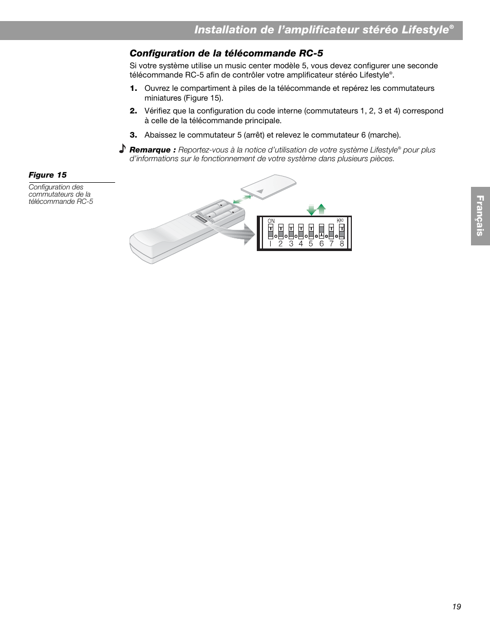 Installation de l’amplificateur stéréo lifestyle | Bose SA-2 User Manual | Page 77 / 88