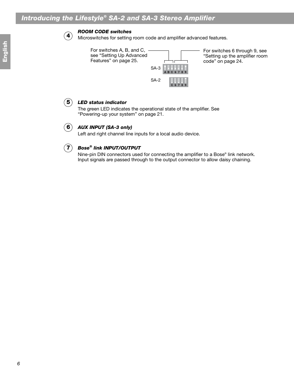 Introducing the lifestyle, Sa-2 and sa-3 stereo amplifier | Bose SA-2 User Manual | Page 8 / 88
