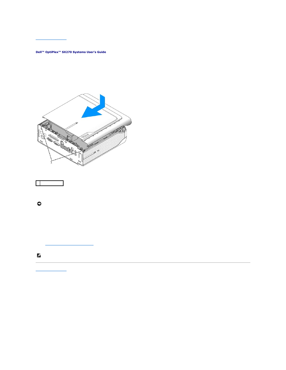 Replacing the computer cover | Dell OptiPlex SX270 User Manual | Page 44 / 102