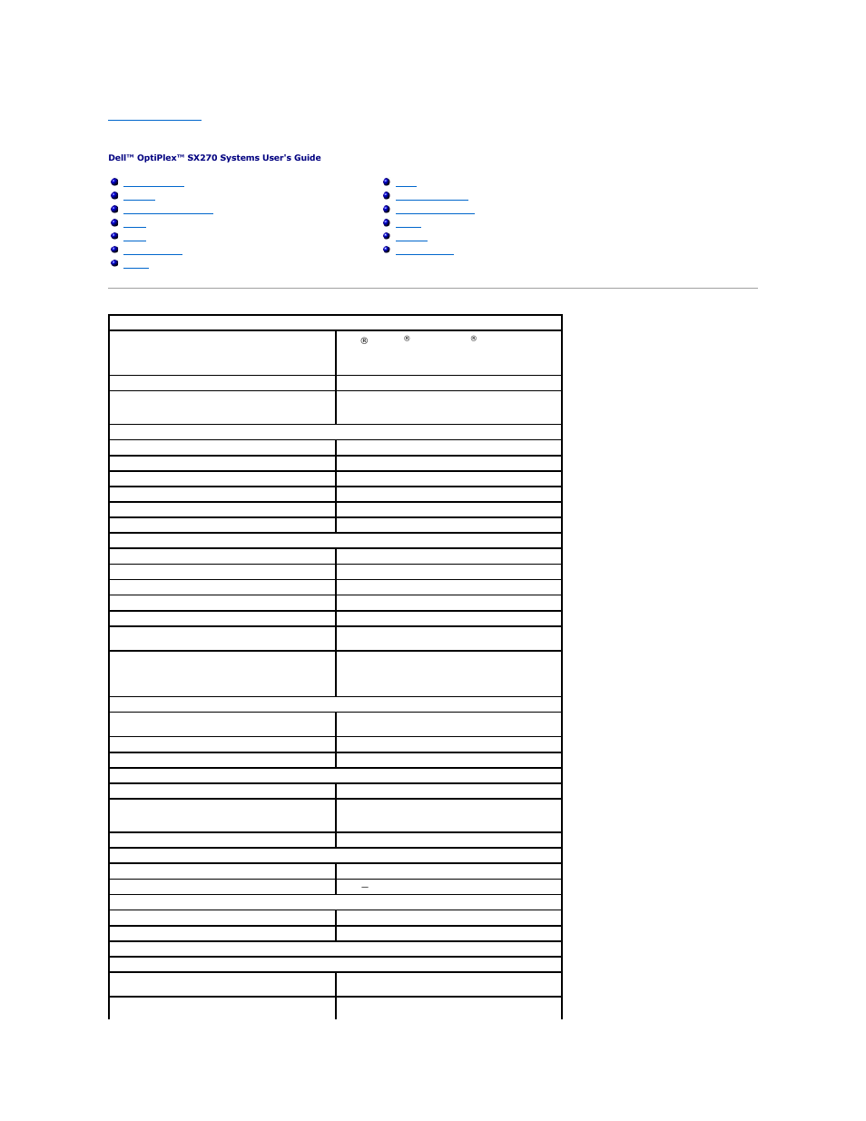 Technical specifications | Dell OptiPlex SX270 User Manual | Page 96 / 102