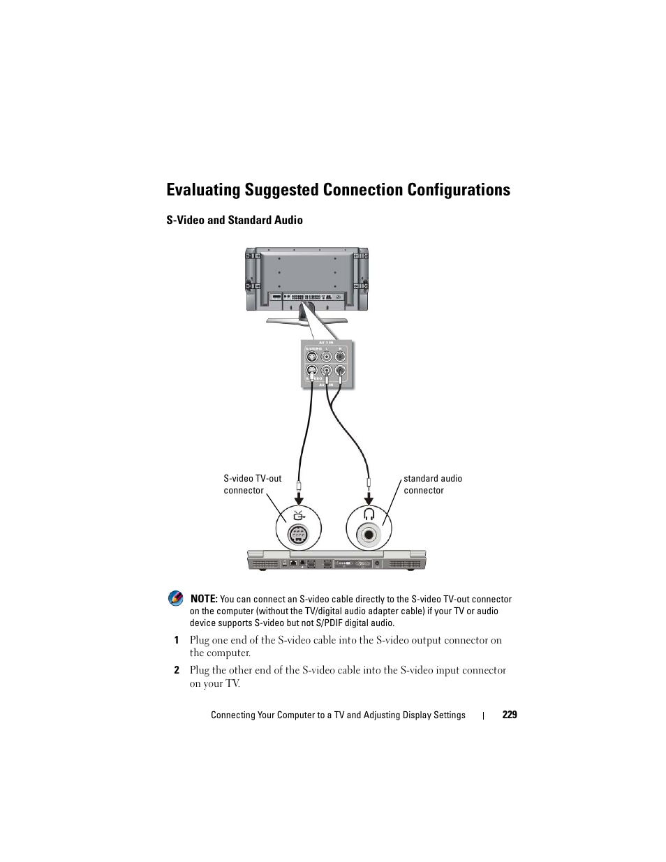 Evaluating suggested connection configurations | Dell Inspiron 14R (N4010, Early 2010) User Manual | Page 229 / 354