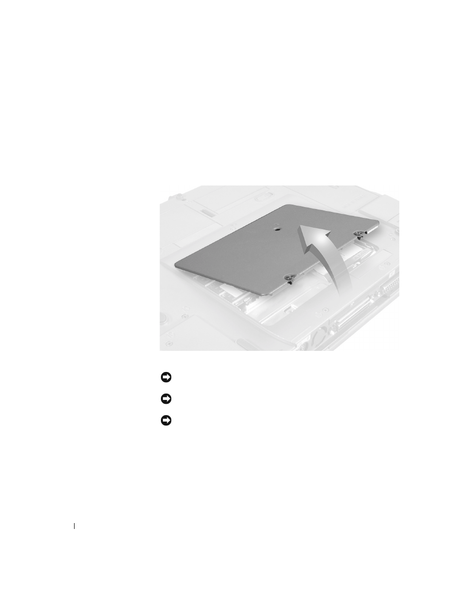 Memory module, Removing the memory module cover | Dell Latitude C500 User Manual | Page 18 / 62