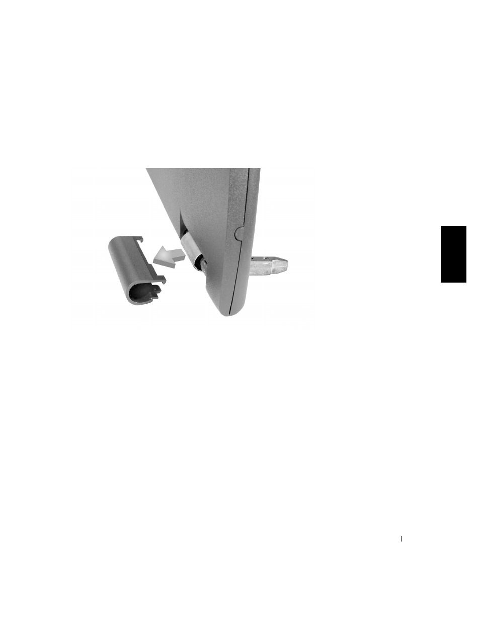 Hinge covers, Removing the hinge covers, E hinge covers | Dell Latitude C500 User Manual | Page 39 / 62