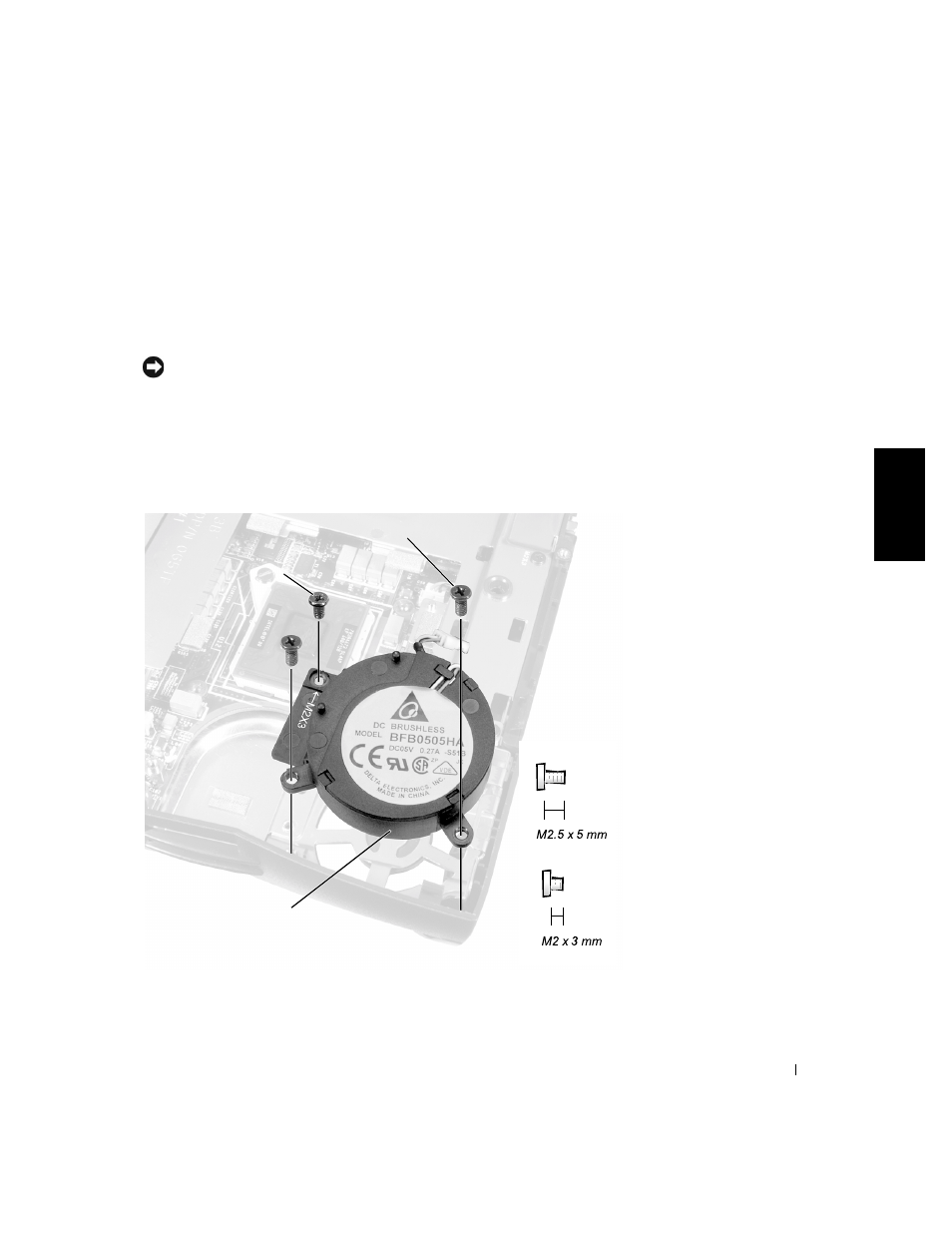 Hybrid cooling fan | Dell Latitude C500 User Manual | Page 45 / 62