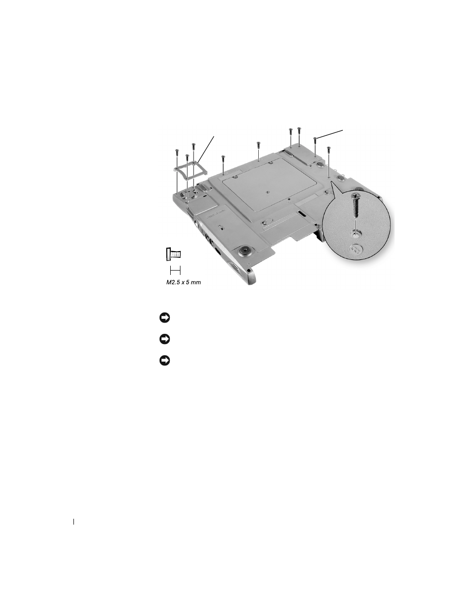 Removing the system board | Dell Latitude C500 User Manual | Page 54 / 62