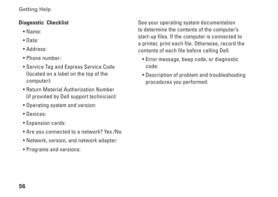 Dell Studio XPS 8000 (Late 2009) User Manual | Page 58 / 72