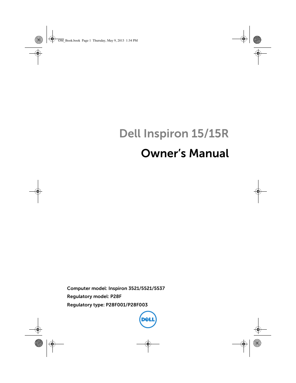 Dell Inspiron 15R (5537, Mid 2013) User Manual | 68 pages