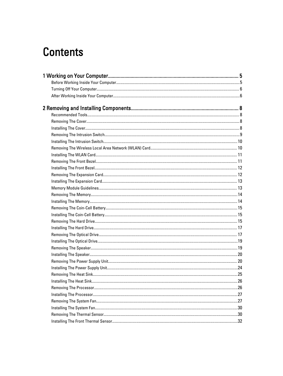 Dell OptiPlex 7010 (Mid 2012) User Manual | Page 3 / 65