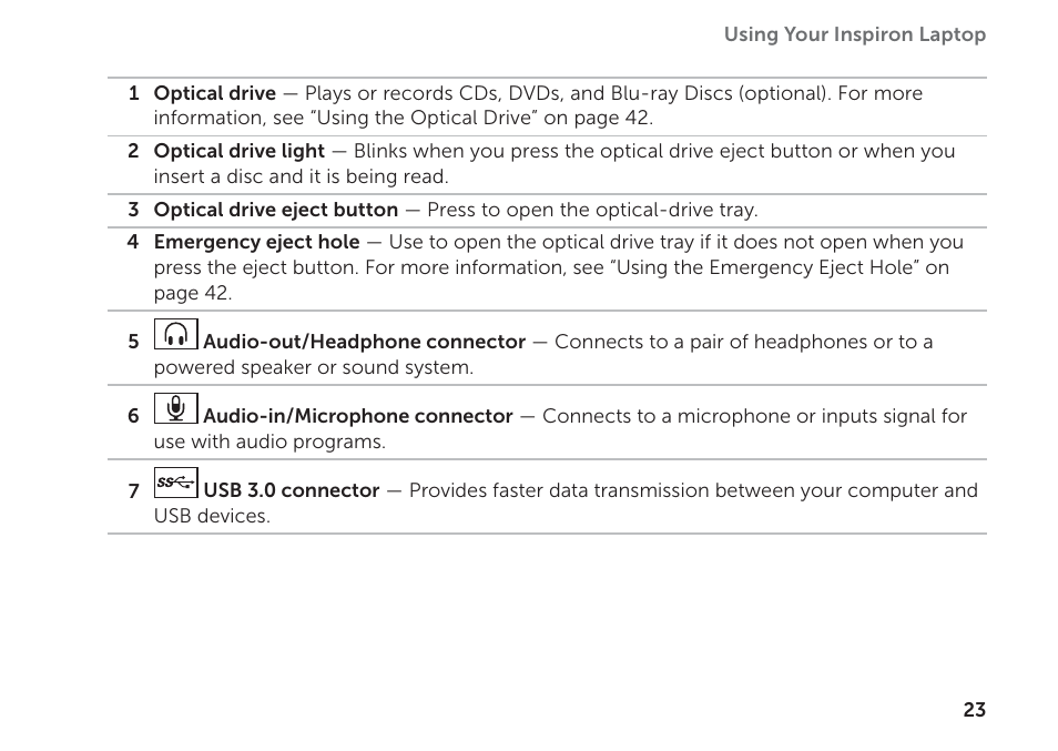 Dell Inspiron 14R (N4110, Early 2011) User Manual | Page 25 / 102