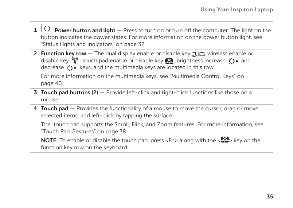 Dell Inspiron 14R (N4110, Early 2011) User Manual | Page 37 / 102