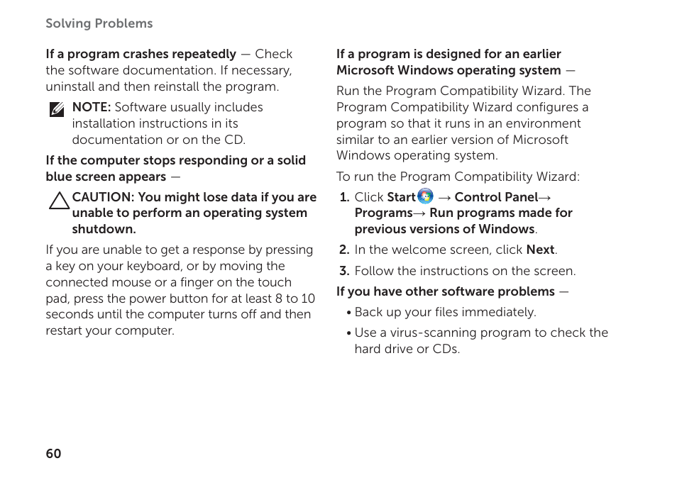 Dell Inspiron 14R (N4110, Early 2011) User Manual | Page 62 / 102