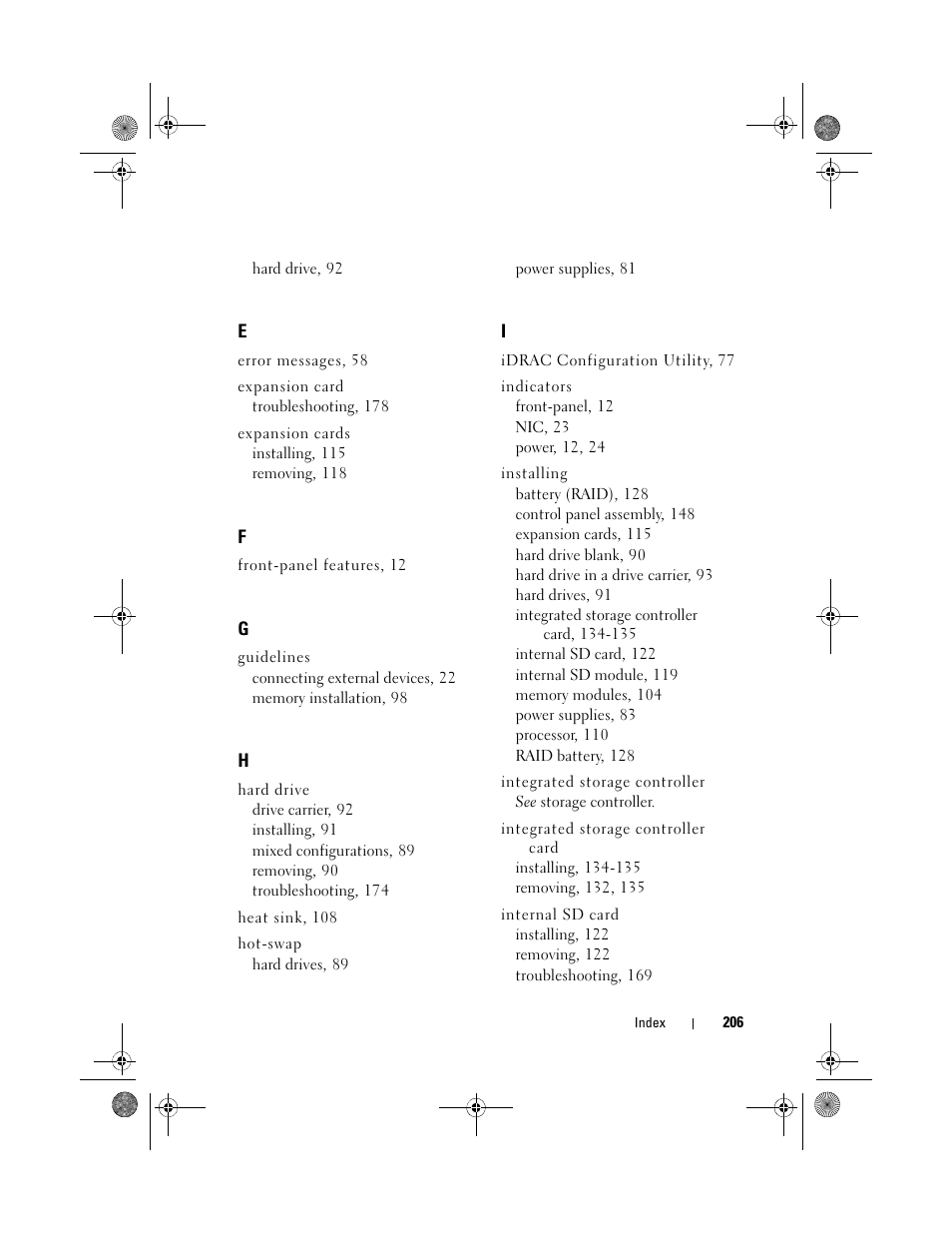 Dell PowerEdge T710 User Manual | Page 206 / 214