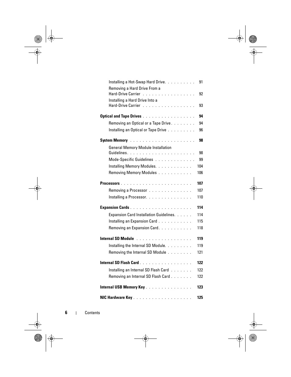 Dell PowerEdge T710 User Manual | Page 6 / 214