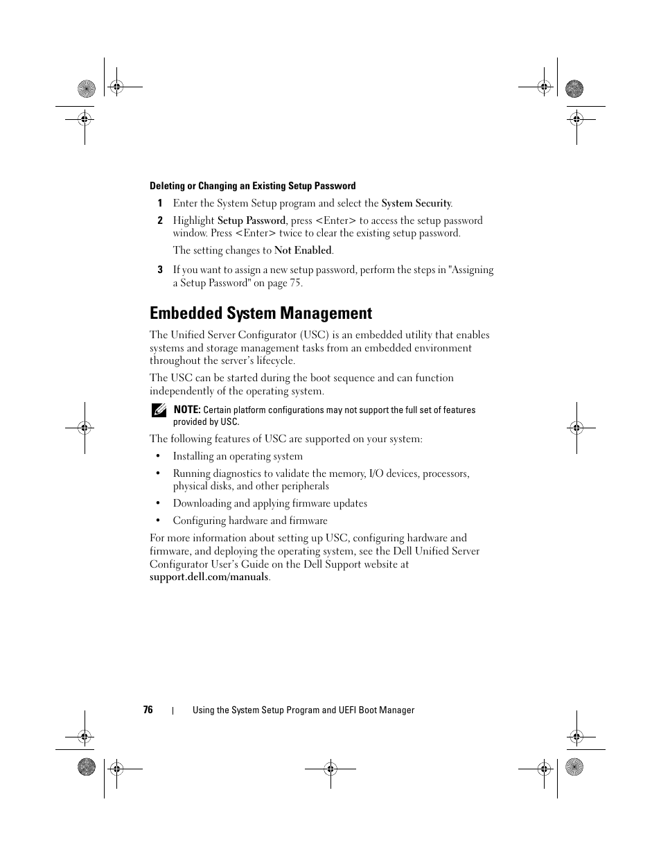 Embedded system management | Dell PowerEdge T710 User Manual | Page 76 / 214