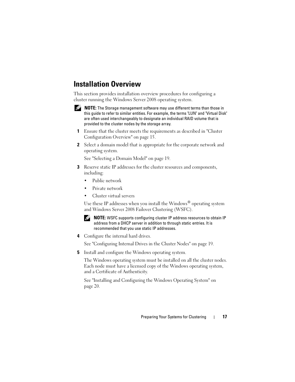 Installation overview | Dell AX4-5 User Manual | Page 17 / 72