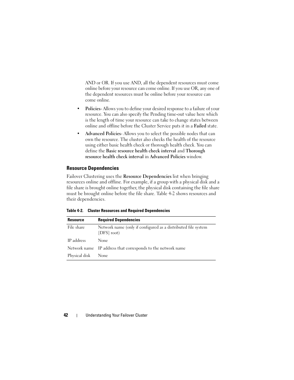 Resource dependencies | Dell AX4-5 User Manual | Page 42 / 72