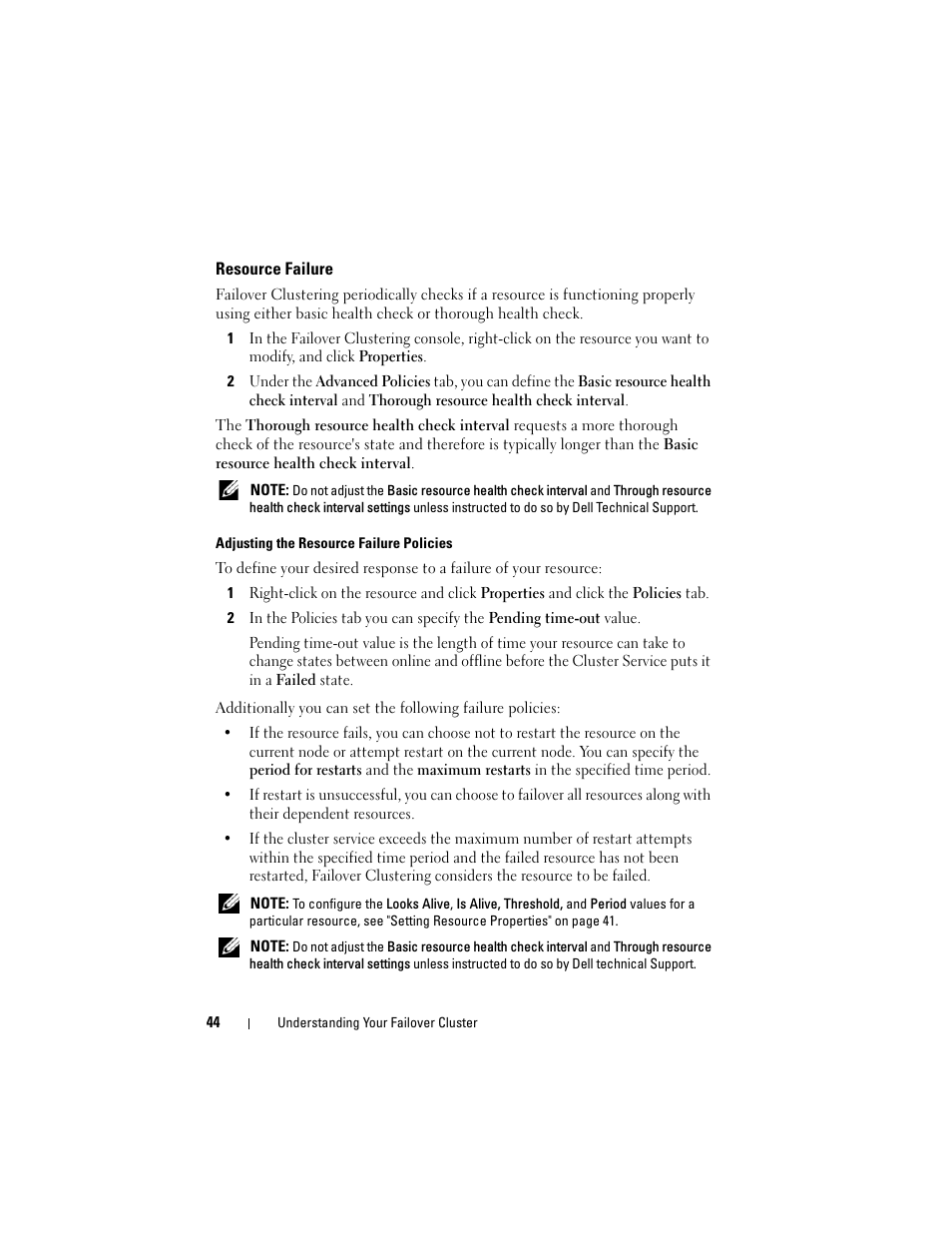 Resource failure | Dell AX4-5 User Manual | Page 44 / 72