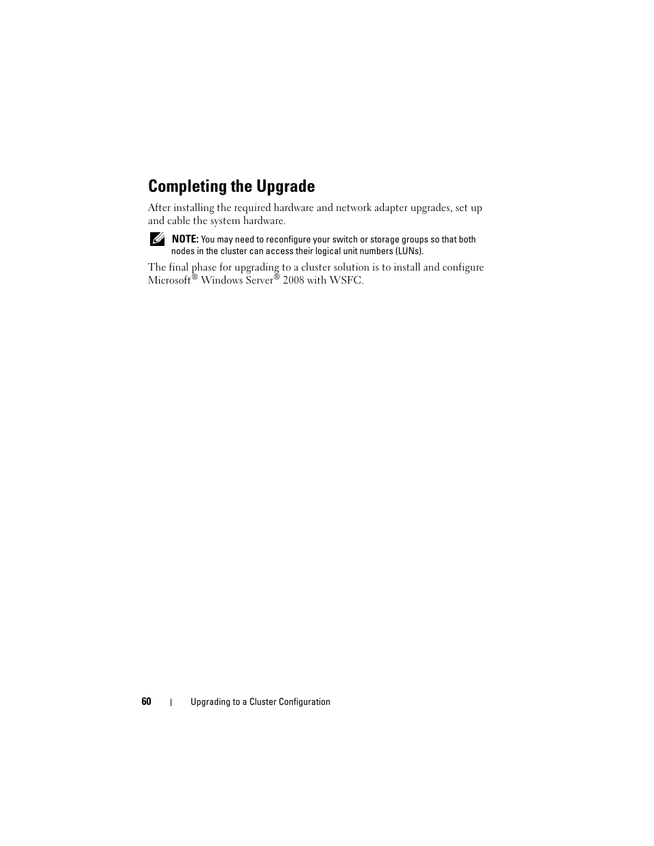 Completing the upgrade | Dell AX4-5 User Manual | Page 60 / 72