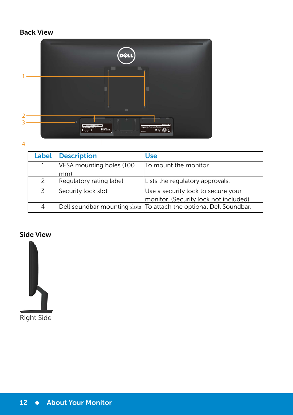 Dell E2214Hv Monitor China Only User Manual | Page 12 / 68