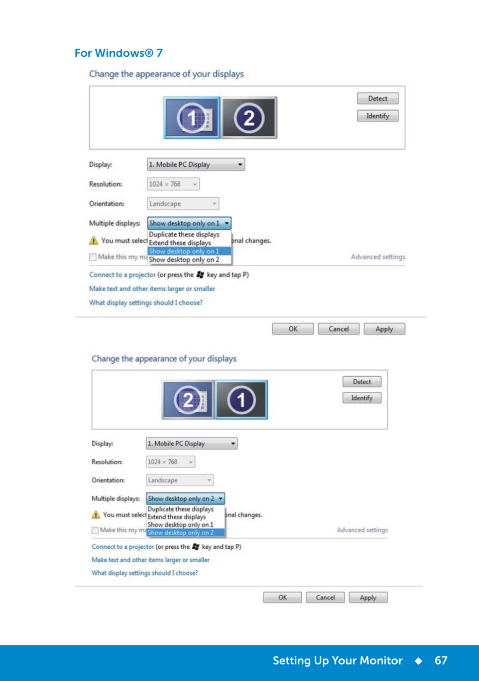 Dell E2214Hv Monitor China Only User Manual | Page 67 / 68