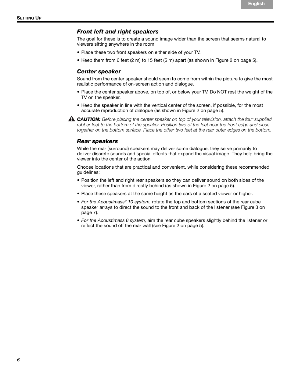 Bose Acoustimass 6 Series III User Manual | Page 6 / 16