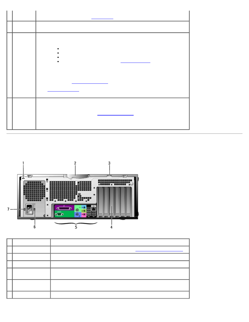Back view | Dell Precision 370 User Manual | Page 19 / 182