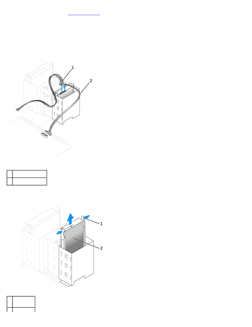 Removing a hard drive | Dell Precision 370 User Manual | Page 55 / 182
