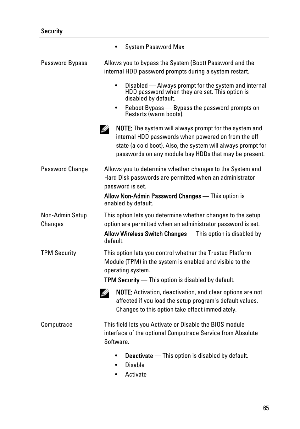 Dell OptiPlex 990 (Early 2011) User Manual | Page 65 / 103